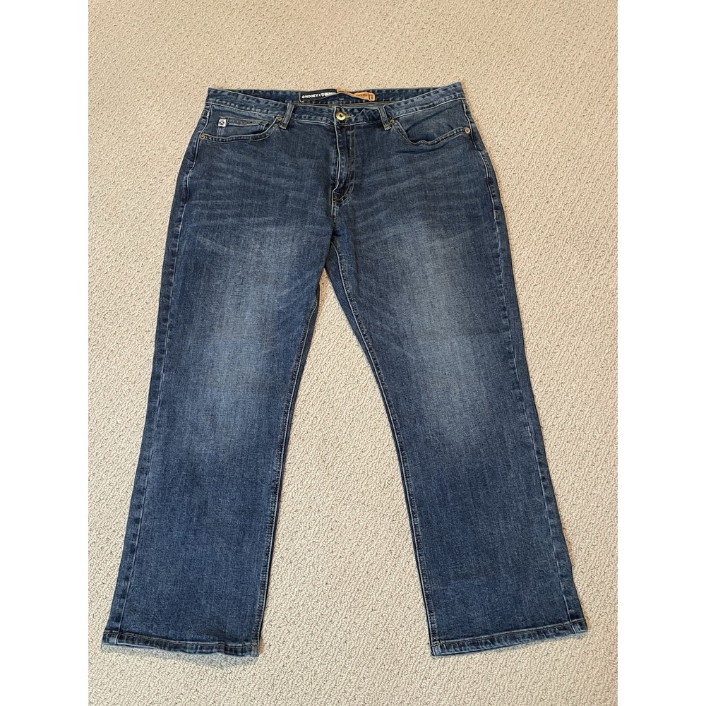 Hooey x Rock & Roll Denim Double Barrel Stackable Jeans Mens 38x28